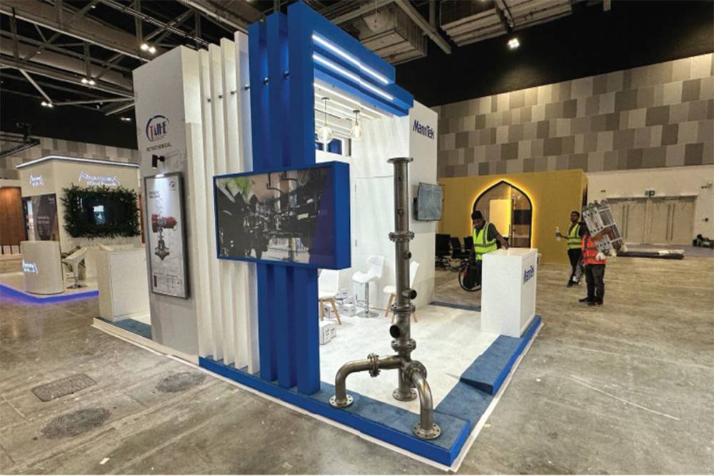 Exhibition pavilion built by BrandOne